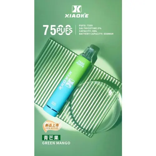 XIAOKE梟客7500口拋棄式電子煙 網狀霧化技術長效穩定輸出 8ml大容量高規格定位 台灣現貨