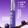 8b2c17ea1d548700b8e9ec2a9e768390.jpg.webp XIAOKE 梟客8500口拋棄式電子煙 8.5ml儲油量 3%尼古丁鹽 支援Type-C充電 台灣現貨秒發
