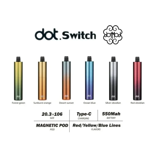 DOT switch 佩特里專用主機 完全適配 DOT switch 專用煙彈 升級終極防漏氣道結構
