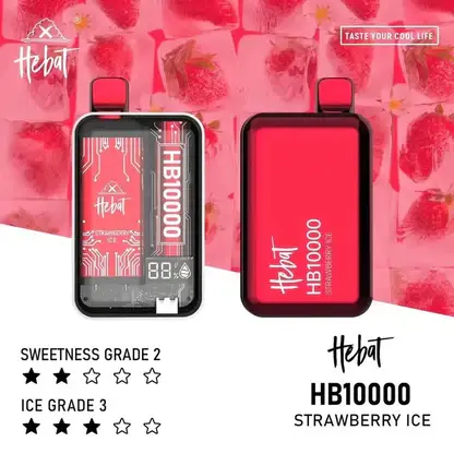 Hebat喜貝拋棄式一次性10000口-1.webp Hebat喜貝系列 10000口大容量拋棄式電子煙 15ml儲油艙替換系統 5%尼古丁鹽 台灣現貨