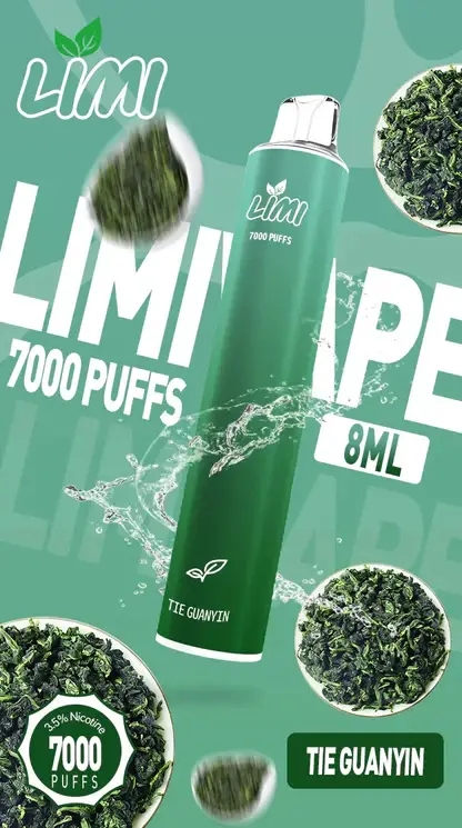 LIMI拋棄式一次性7000口-11.webp LIMI 冰感水果系列 7000口 炫彩吸氣發光視覺設計 結合可充電大電量與高解析清涼口感
