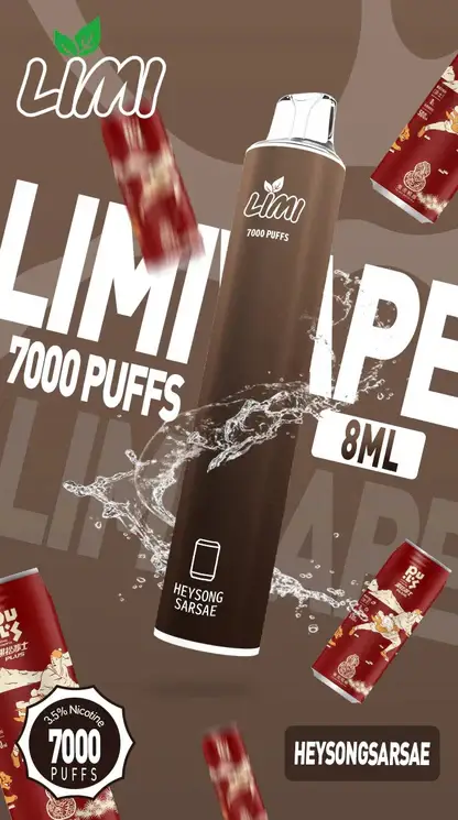 LIMI拋棄式一次性7000口-14.webp LIMI 冰感水果系列 7000口 炫彩吸氣發光視覺設計 結合可充電大電量與高解析清涼口感
