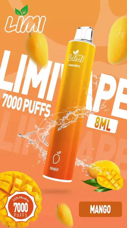 LIMI拋棄式一次性7000口-15.webp LIMI 冰感水果系列 7000口 炫彩吸氣發光視覺設計 結合可充電大電量與高解析清涼口感