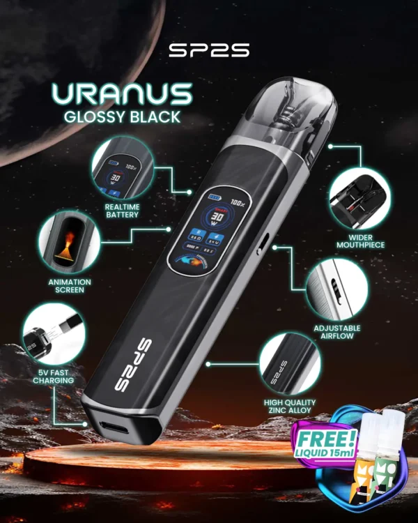 MP-Uranus-1080x1350px-New-Product-Glossy-Black.webp SP2S Uranus 天王星 開放式主機 1000mAh 大容量續航與快充設計 滿足全天候隨身攜帶與長效抽吸需求