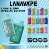 LANA 5000口拋棄式電子煙 工藝級Mesh網狀芯還原真實風味 850mAh長效續航 台灣現貨