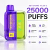 images.webp 【買一盒煙彈送主機】相容KEYSTONE FLEX-3 鑰石25000口大容量拋棄式電子煙 15ml透明可視油艙替換系統 台灣現貨